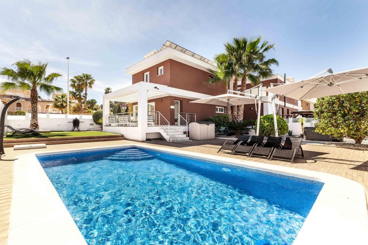 Casa Bos Orange Wellness Luxury Entire Villa Jacuzzi & Pool Gran Alacant Near Beach Puerto Marino Exterior foto