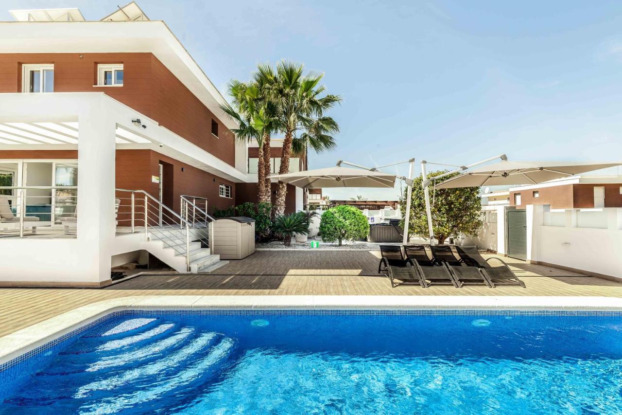 Casa Bos Orange Wellness Luxury Entire Villa Jacuzzi & Pool Gran Alacant Near Beach Puerto Marino Exterior foto
